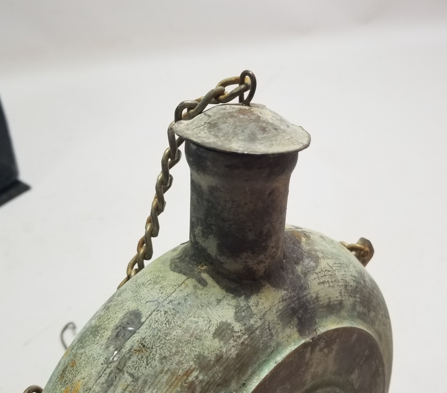 OSMANLI DÖNEMİ BAKIR DEVE MATARASI