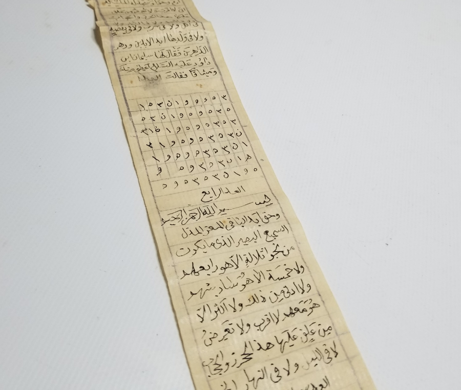 OSMANLI DÖNEMİ EL YAZMA TILSIMLI HAMAYIL İÇİ