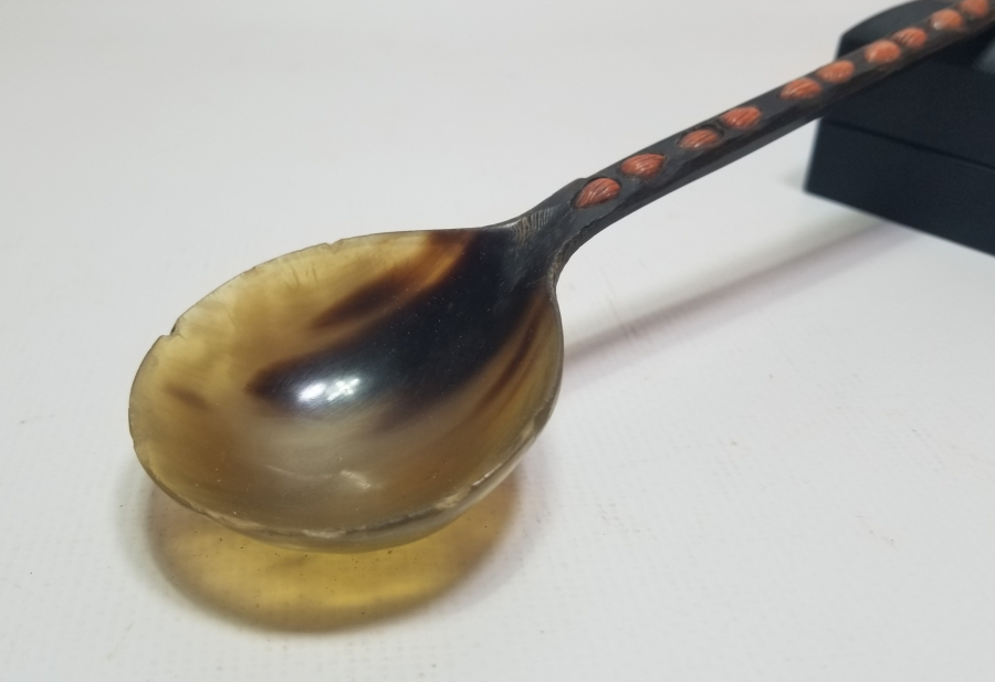 OSMANLI DÖNEMİ ÜZERİ MERCANLI TEKKE İŞİ HOŞAF KAŞIĞI