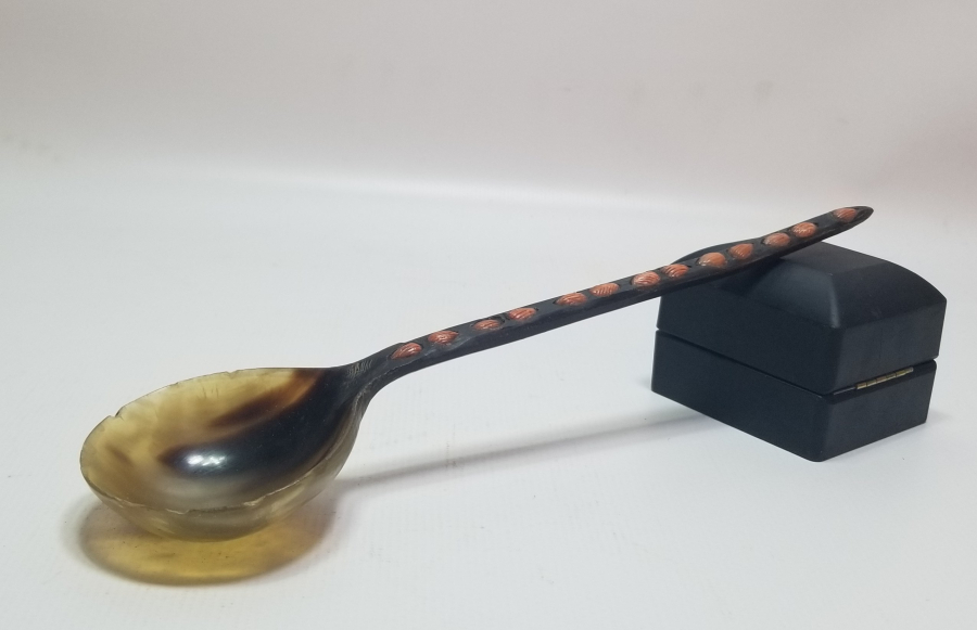 OSMANLI DÖNEMİ ÜZERİ MERCANLI TEKKE İŞİ HOŞAF KAŞIĞI