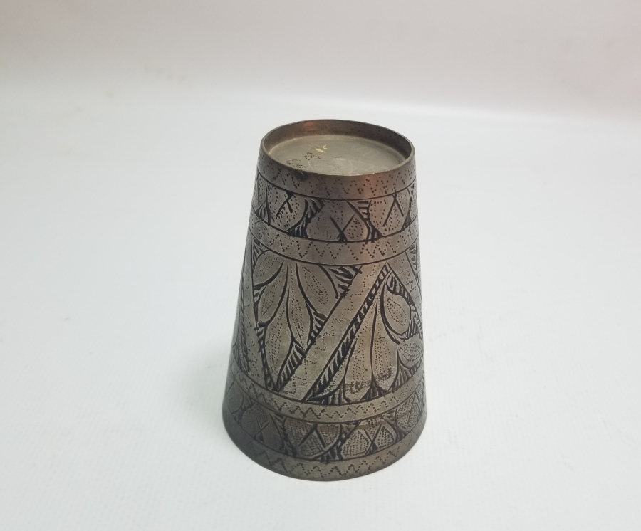 ÇİNTEMANİ İŞÇİLİKLİ ANTİKA ŞERBET BARDAĞI
