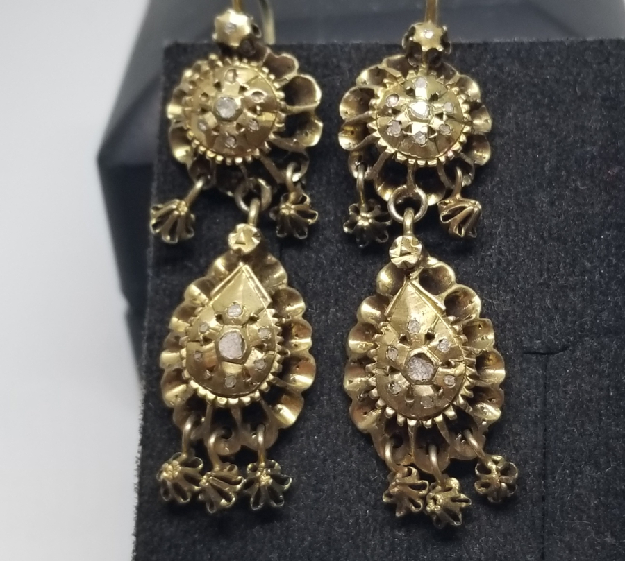 OSMANLI DÖNEMİ ELMASLI NADİR DUT KÜPE