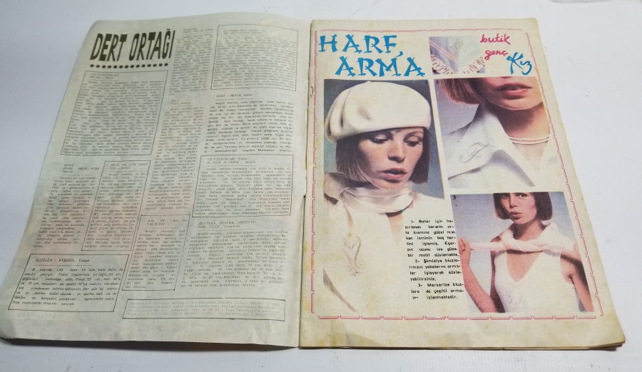 1975 TARİHLİ SAMANYOLU İSİMLİ ANTİKA HAFTALIK MECMUA