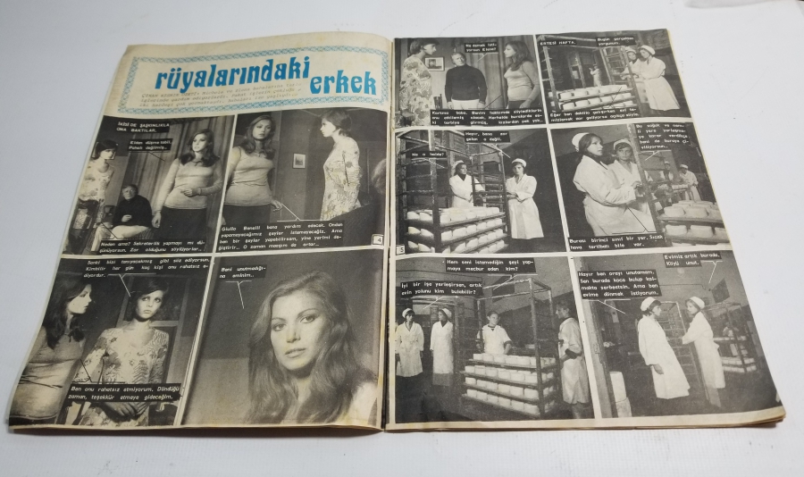 1975 TARİHLİ SAMANYOLU İSİMLİ ANTİKA HAFTALIK MECMUA