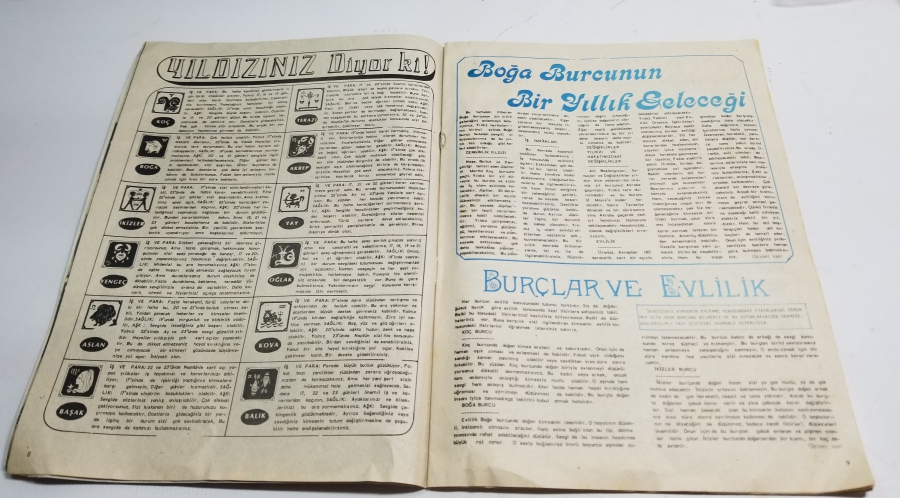 1975 TARİHLİ SAMANYOLU İSİMLİ ANTİKA HAFTALIK MECMUA