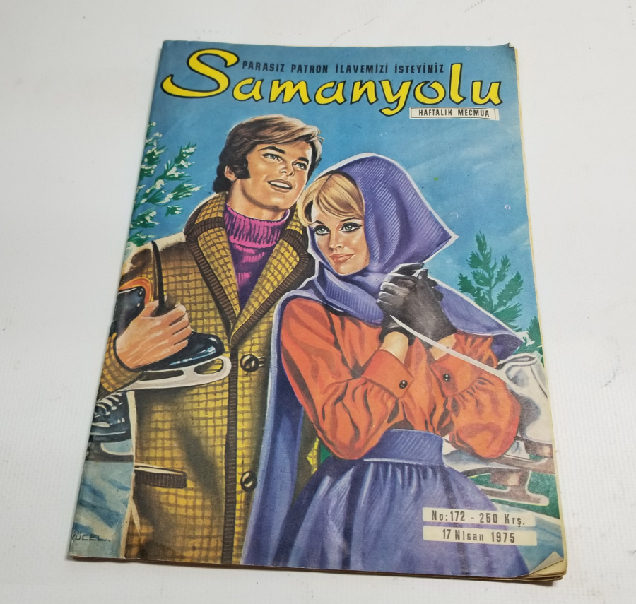 1975 TARİHLİ SAMANYOLU İSİMLİ ANTİKA HAFTALIK MECMUA