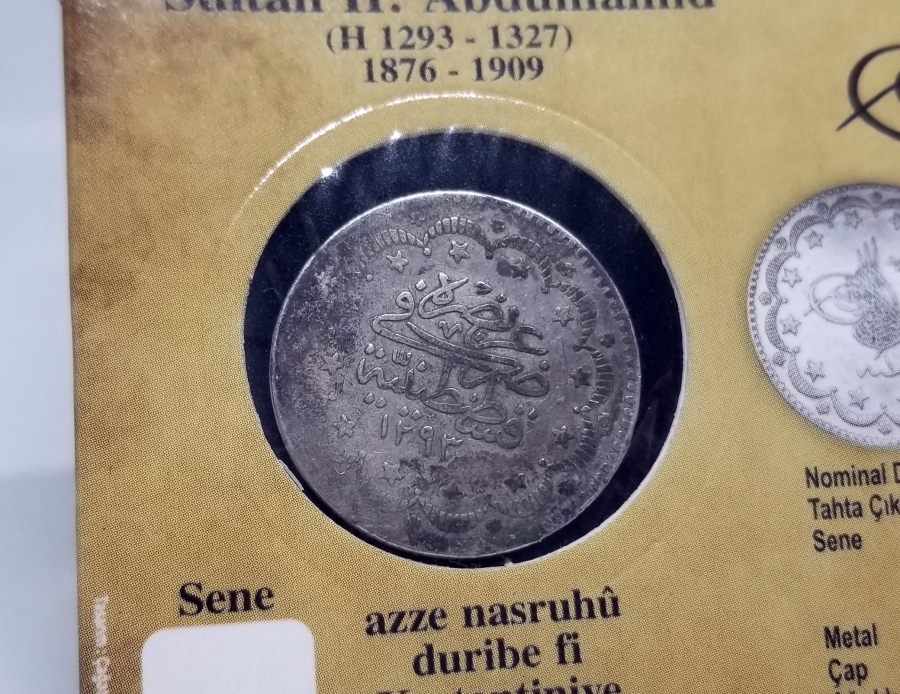 SULTAN ABDÜLHAMİD HAN DÖNEMİ KOLEKSİYONLUK KAPAMASINDA GÜMÜŞ 5 KURUŞ