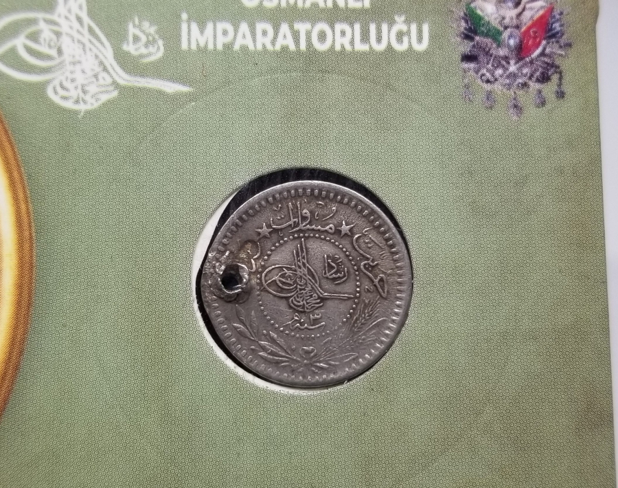 MEHMET REŞAD HAN DÖNEMİ KOLEKSİYONLUK NİKEL 5 PARA