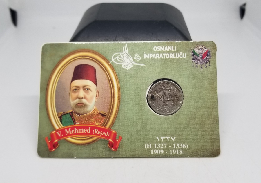 MEHMET REŞAD HAN DÖNEMİ KOLEKSİYONLUK NİKEL 5 PARA