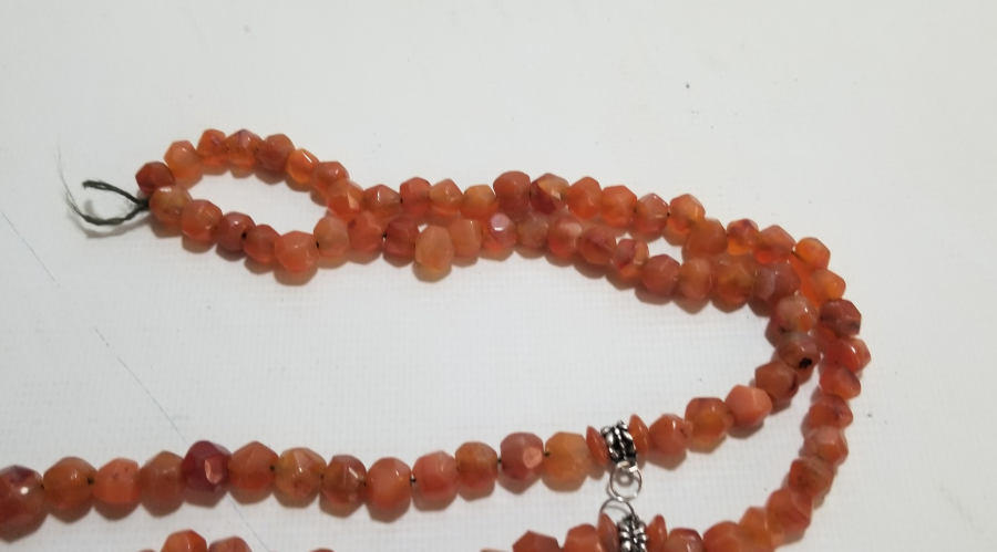 OSMANLI DÖNEMİ FASETA KESİM AKİK TAŞLI NADİR 99LUK NAMAZ TESPİHİ