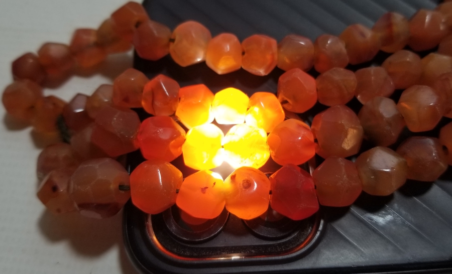 OSMANLI DÖNEMİ FASETA KESİM AKİK TAŞLI NADİR 99LUK NAMAZ TESPİHİ