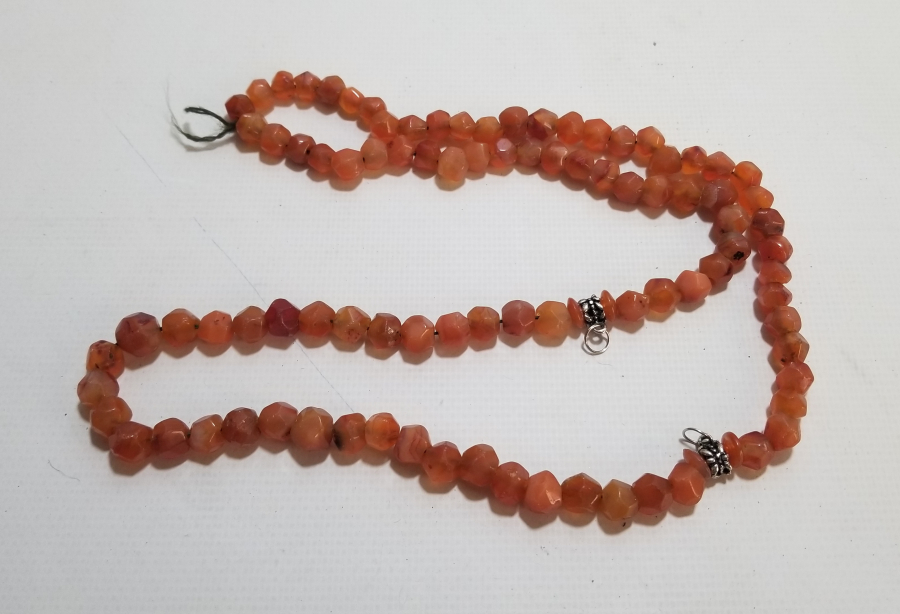 OSMANLI DÖNEMİ FASETA KESİM AKİK TAŞLI NADİR 99LUK NAMAZ TESPİHİ