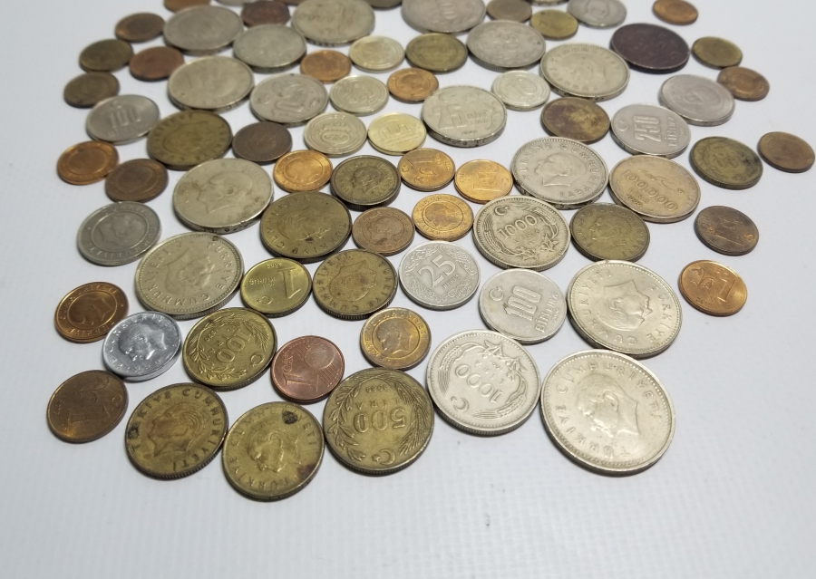 ANTİKA YERLİ VE YABANCI METAL PARA LOTU