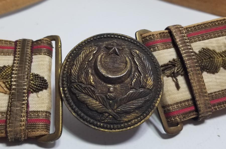 NADİR TİPTE OSMANLI DÖNEMİ BANDOCU SUBAY KEMERİ