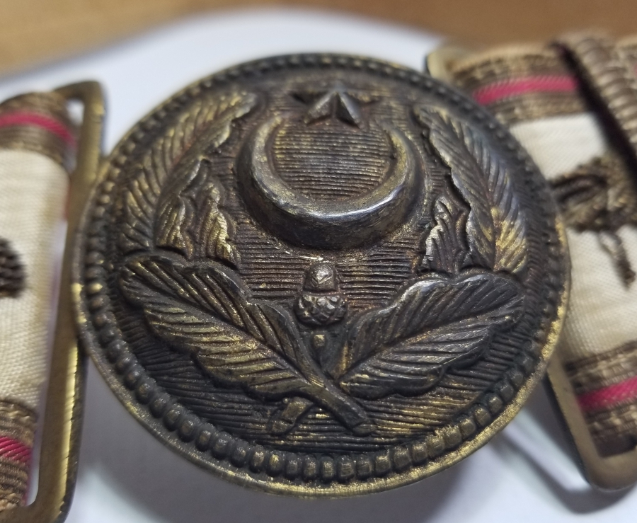 NADİR TİPTE OSMANLI DÖNEMİ BANDOCU SUBAY KEMERİ