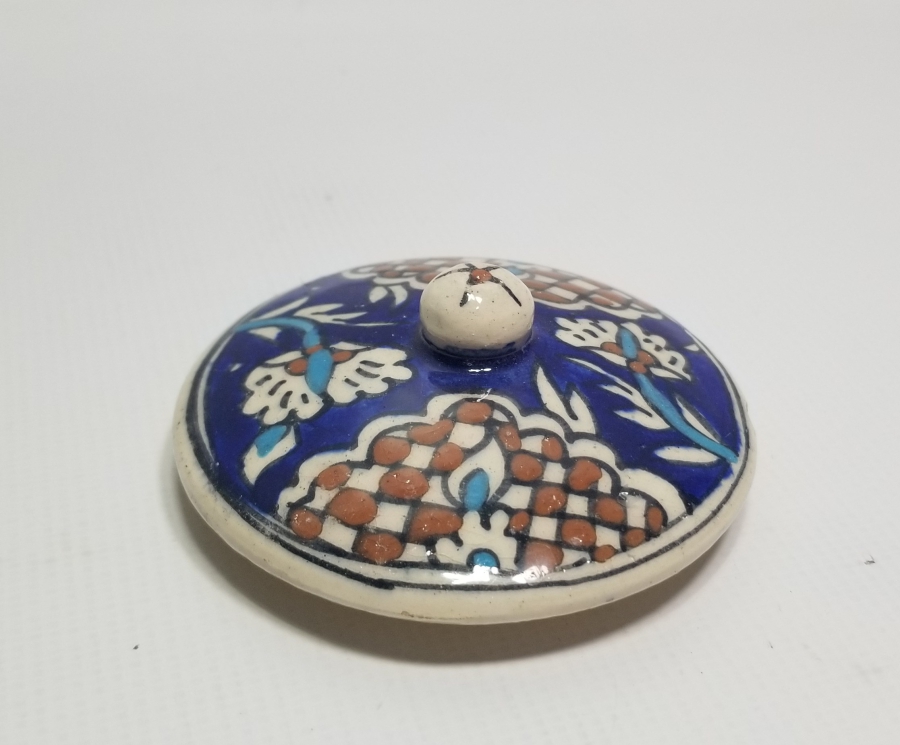 OSMANLI DÖNEMİ KÜTAHYA KAVANOZ KAPAĞI