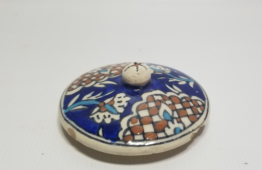 OSMANLI DÖNEMİ KÜTAHYA KAVANOZ KAPAĞI
