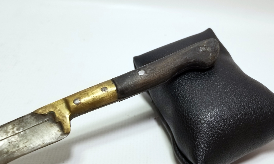 ÜZERİ ÇEPNİ BOYU DAMGALI OSMANLI DÖNEMİ NADİR KABADAYI KAMASI