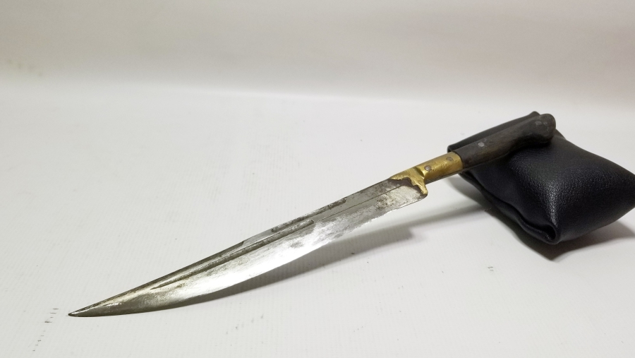 ÜZERİ ÇEPNİ BOYU DAMGALI OSMANLI DÖNEMİ NADİR KABADAYI KAMASI