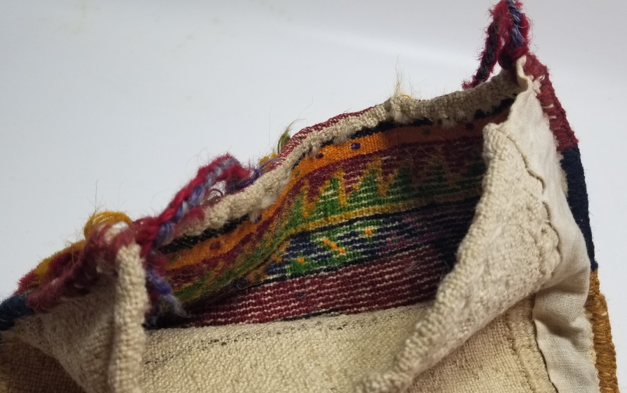 NADİR TİPTE OSMANLI DÖNEMİ EL DOKUMA TUZ HEYBESİ
