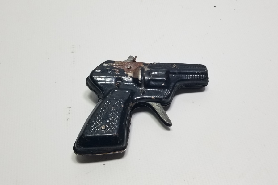 YERLİ YAPIM ANTİKA METAL MANTAR TABANCASI