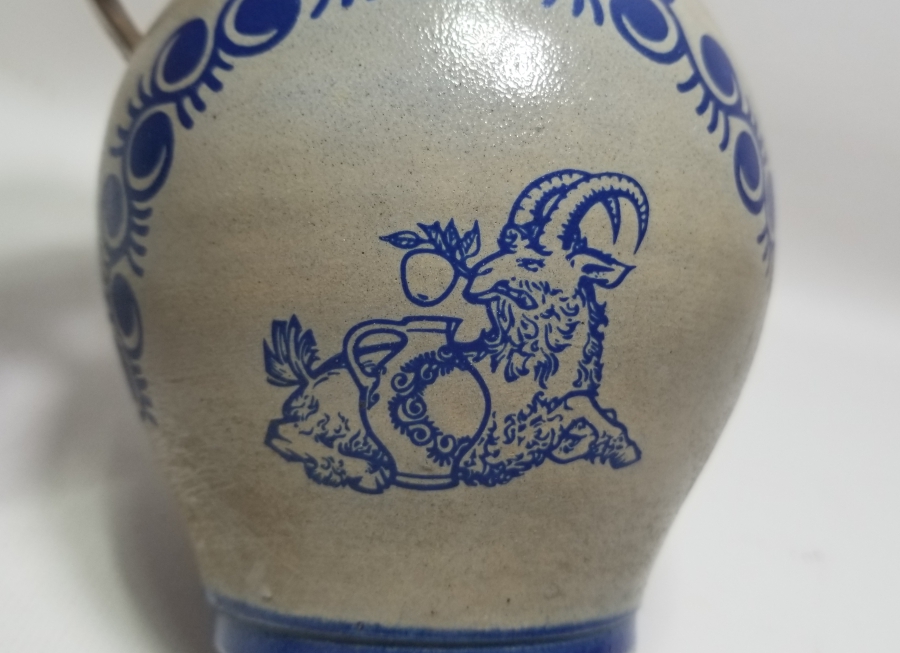 ANTİKA ALMAN TERRACOTA SÜRAHİ