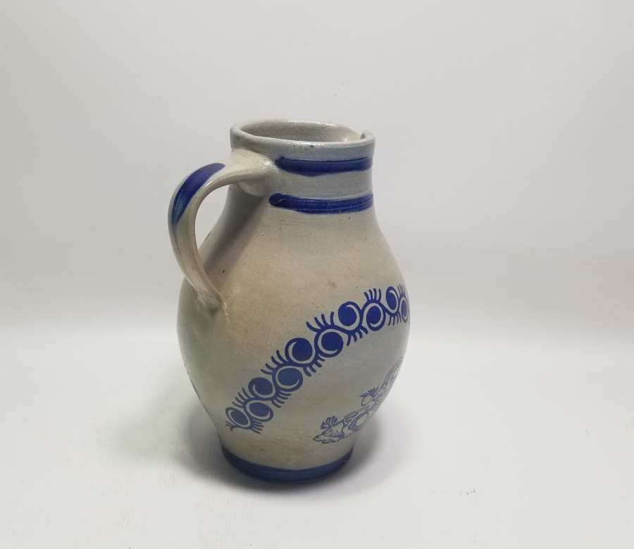 ANTİKA ALMAN TERRACOTA SÜRAHİ
