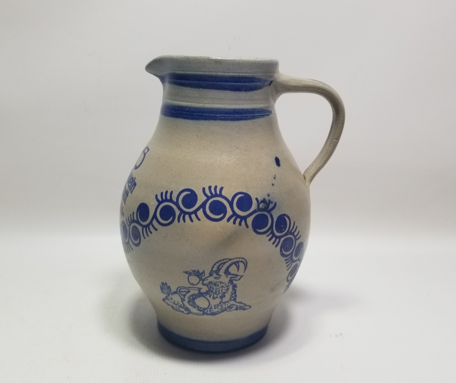 ANTİKA ALMAN TERRACOTA SÜRAHİ