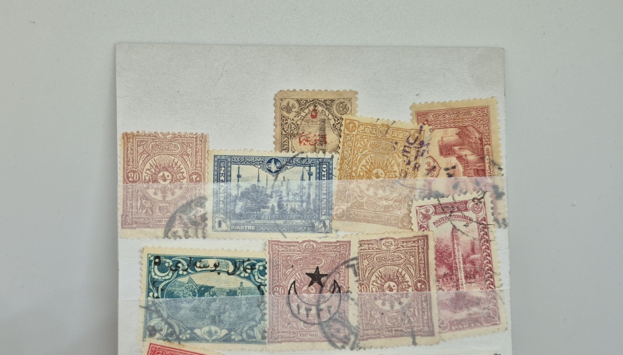OSMANLICA YAZILI OSMANLI DÖNEMİ PUL LOTU