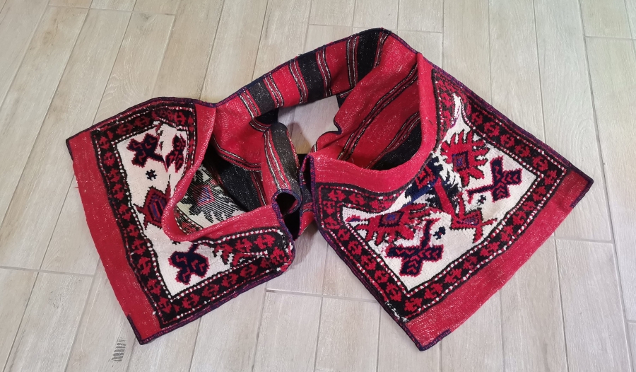 OSMANLI DÖNEMİ EL DOKUMA NADİR YAĞCI BEDİR HALI HEYBE