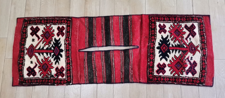 OSMANLI DÖNEMİ EL DOKUMA NADİR YAĞCI BEDİR HALI HEYBE