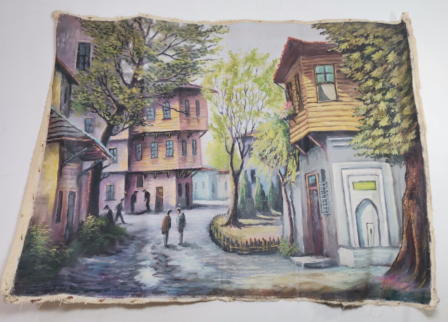SANATÇI İMZALI TUVAL ÜZERİ YAĞLI BOYA TABLO