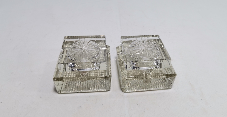 OSMANLI DÖNEMİ KRİSTAL KESME İŞÇİLİKLİ ÇİFT HOKKA
