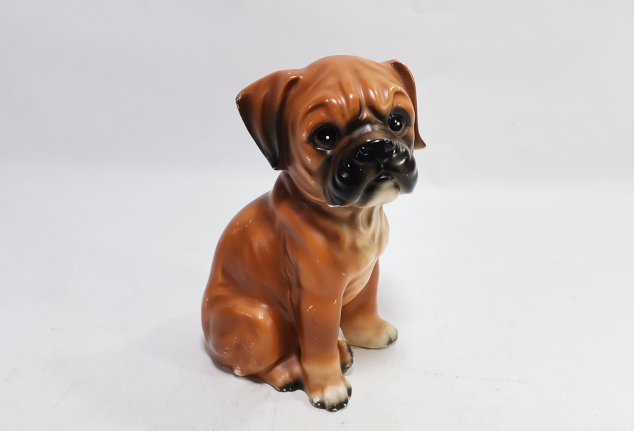 ANTİKA PORSELEN KÖPEK FİGÜRÜ