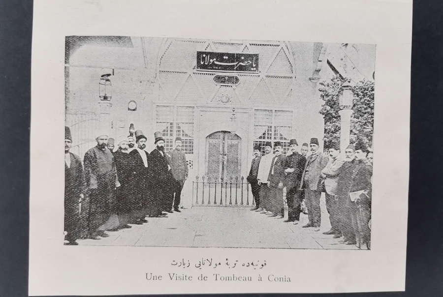 KONYA MEVLEVİHANESİ GÖRSELLİ 1.DÜNYA SAVAŞI DÖNEMİ GRAVÜR
