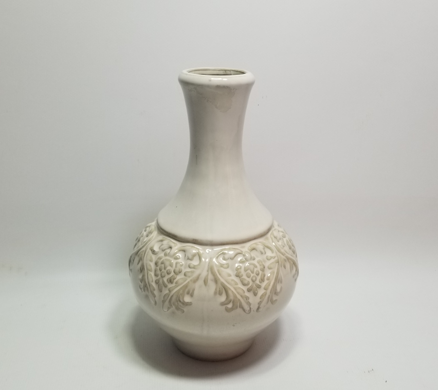 OSMANLI DÖNEMİ KABARTMA İŞÇİLİKLİ NADİR FORMDA KÜTAHYA ZEMZEMLİK