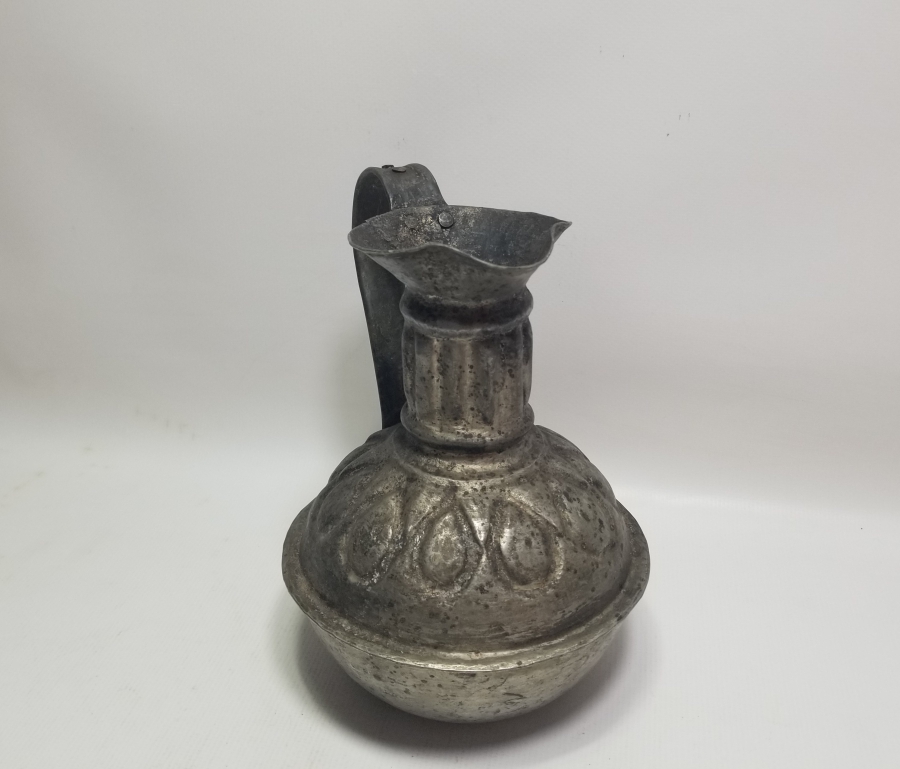 OSMANLI DÖNEMİ USTA DAMGALI VE KABARTMA İŞÇİLİKLİ ÇOK NADİR BAKIR ŞARAPLIK