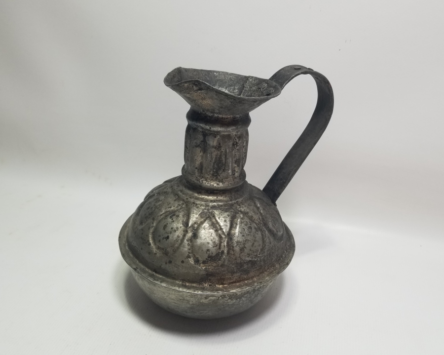 OSMANLI DÖNEMİ USTA DAMGALI VE KABARTMA İŞÇİLİKLİ ÇOK NADİR BAKIR ŞARAPLIK