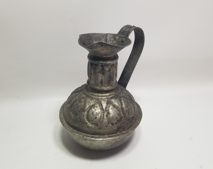 OSMANLI DÖNEMİ USTA DAMGALI VE KABARTMA İŞÇİLİKLİ ÇOK NADİR BAKIR ŞARAPLIK