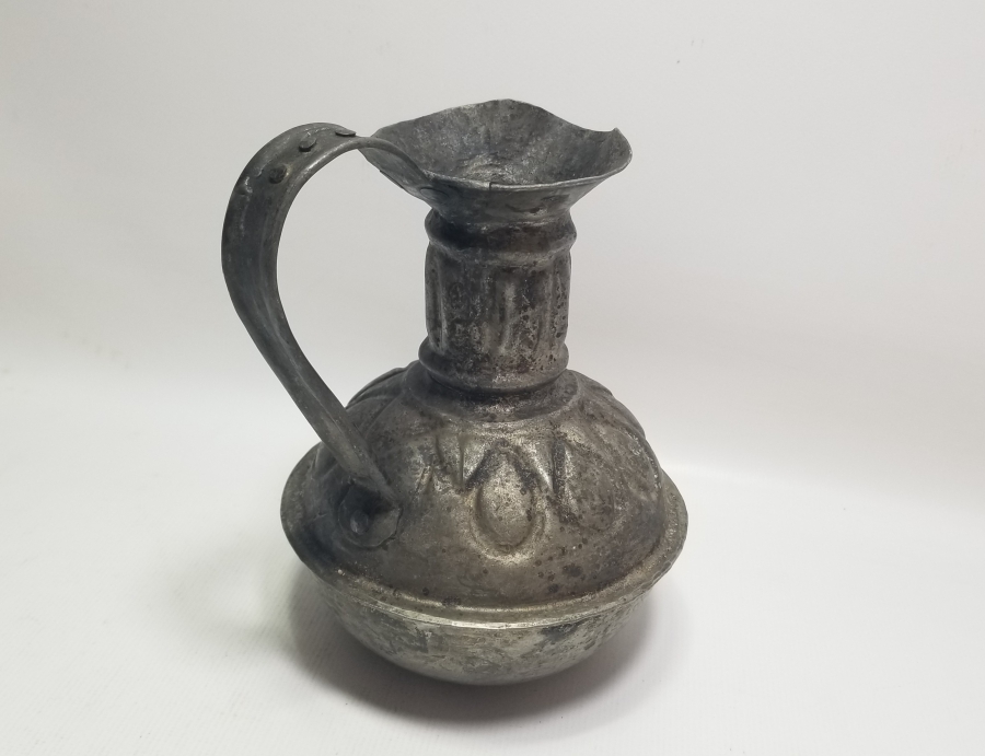 OSMANLI DÖNEMİ USTA DAMGALI VE KABARTMA İŞÇİLİKLİ ÇOK NADİR BAKIR ŞARAPLIK