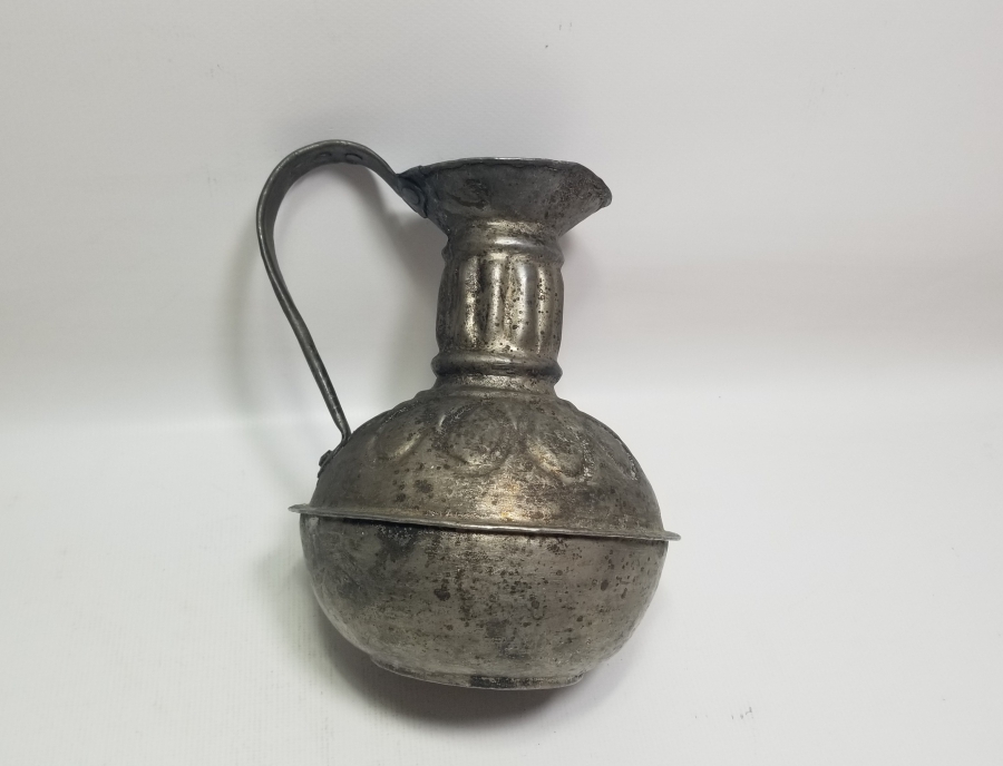OSMANLI DÖNEMİ USTA DAMGALI VE KABARTMA İŞÇİLİKLİ ÇOK NADİR BAKIR ŞARAPLIK