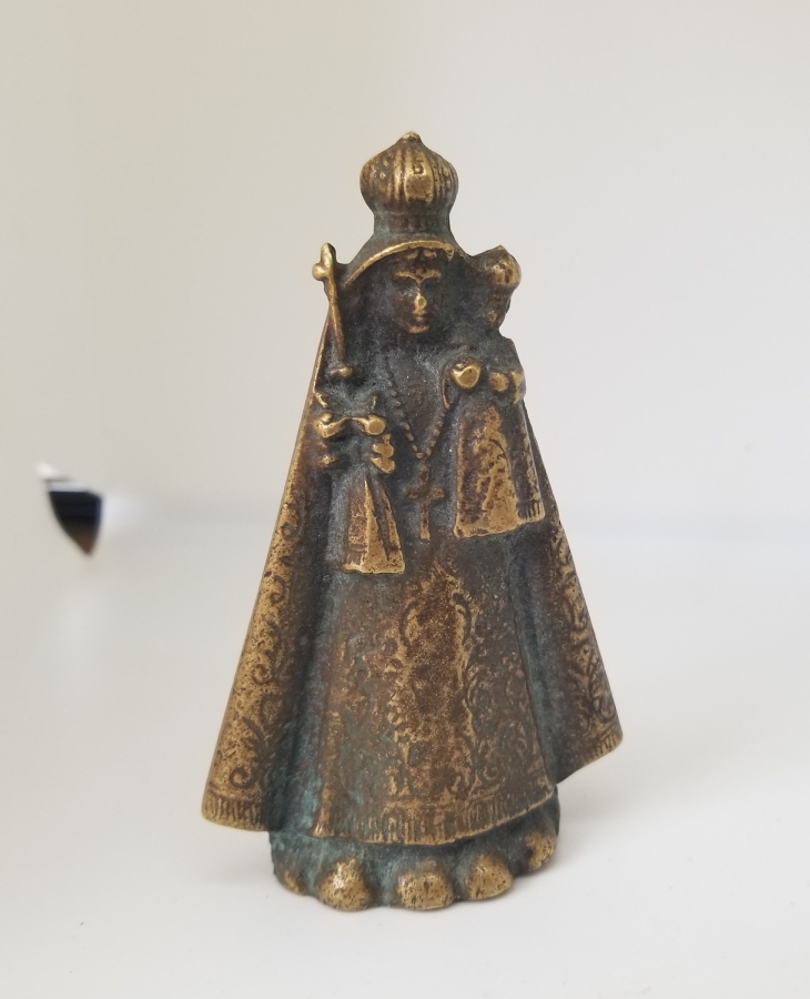 KABARTMA İŞÇİLİKLİ ANTİKA BRONZ İKONA