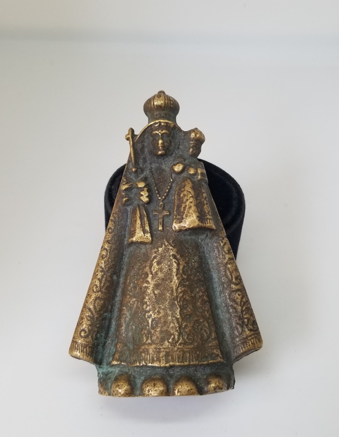 KABARTMA İŞÇİLİKLİ ANTİKA BRONZ İKONA