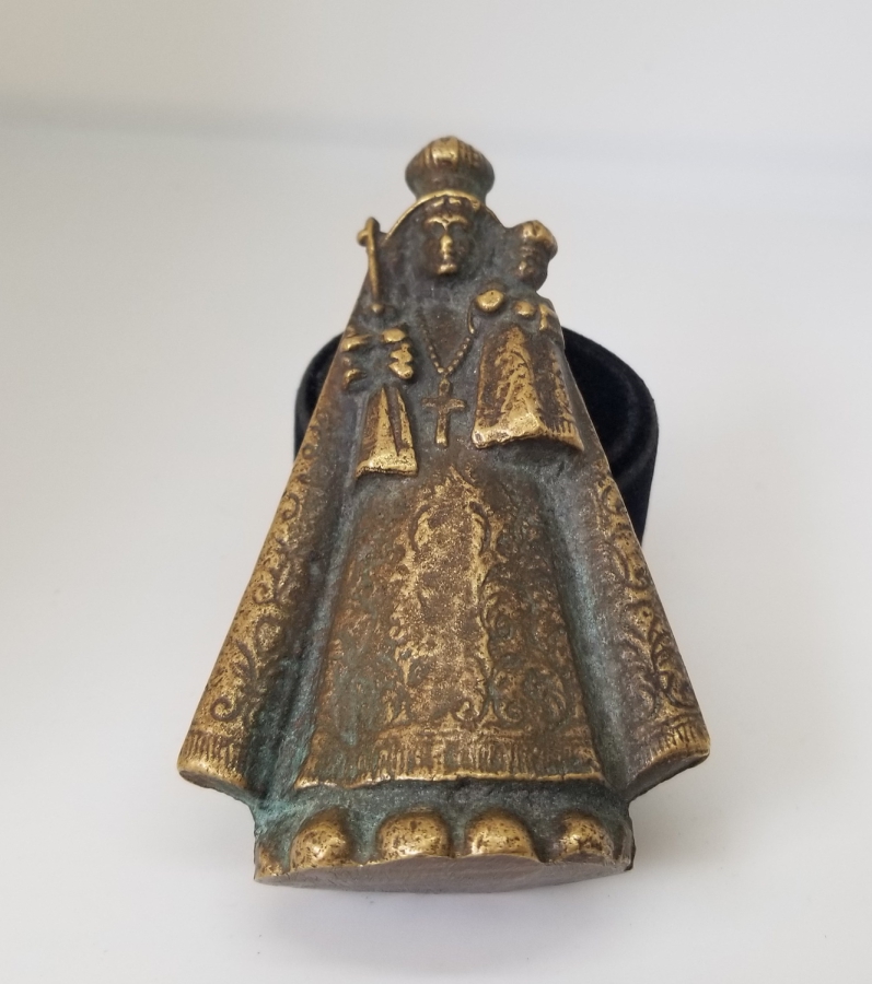 KABARTMA İŞÇİLİKLİ ANTİKA BRONZ İKONA