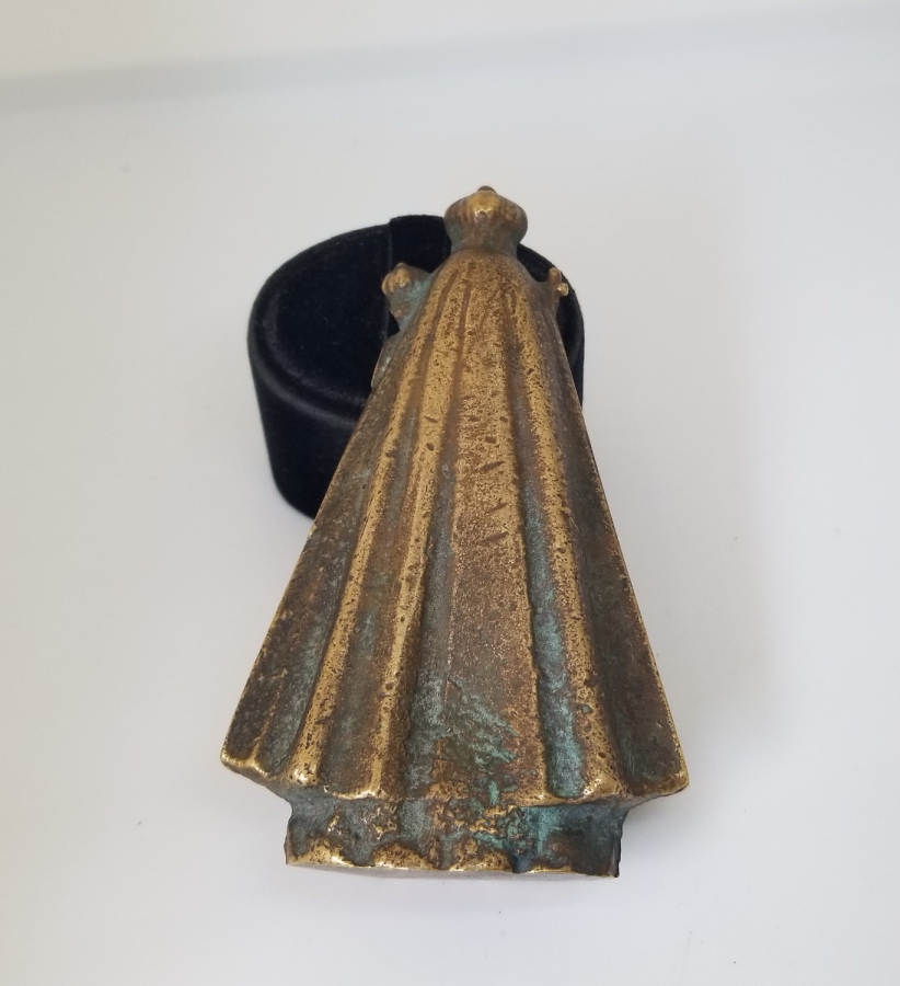 KABARTMA İŞÇİLİKLİ ANTİKA BRONZ İKONA