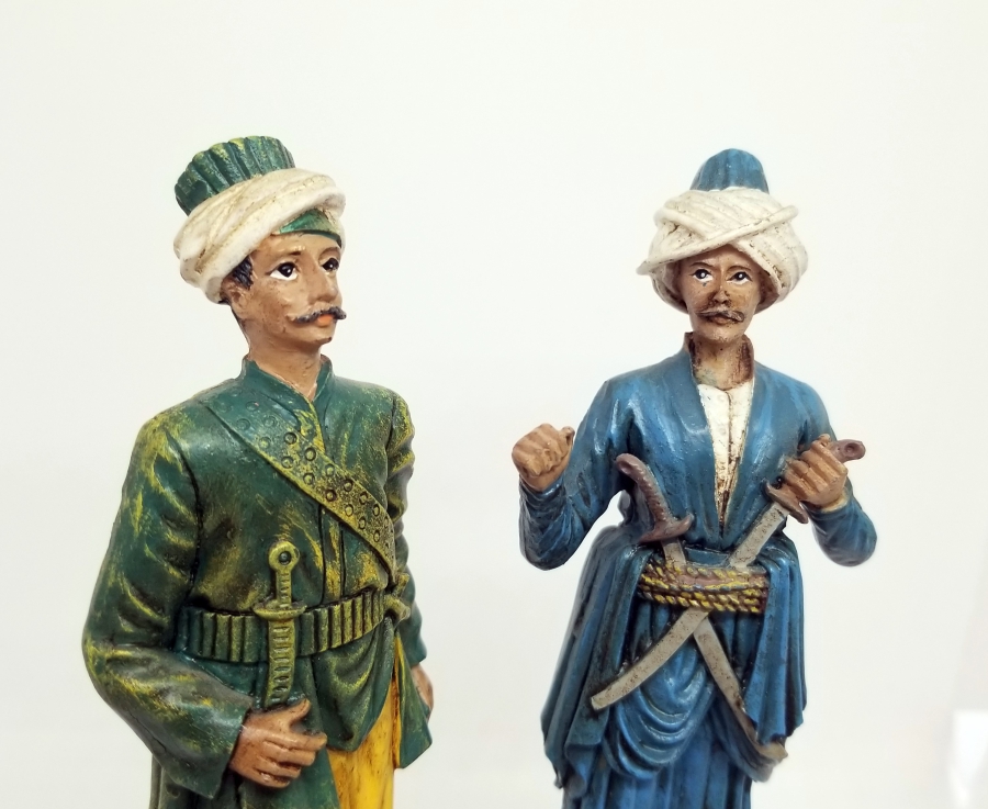 YENİÇERİ AĞALARI GÖRSELLİ DEKORATİF MASAÜSTÜ OBJESİ