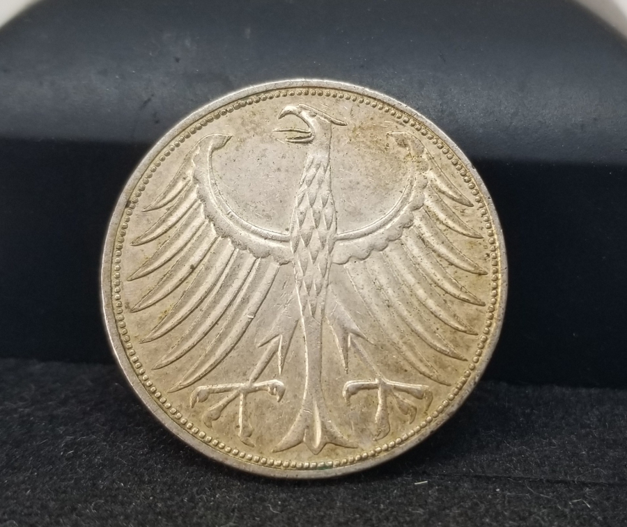 KOLEKSİYONLUK 1970 TARİHLİ GÜMÜŞ ALMANYA 5 MARK