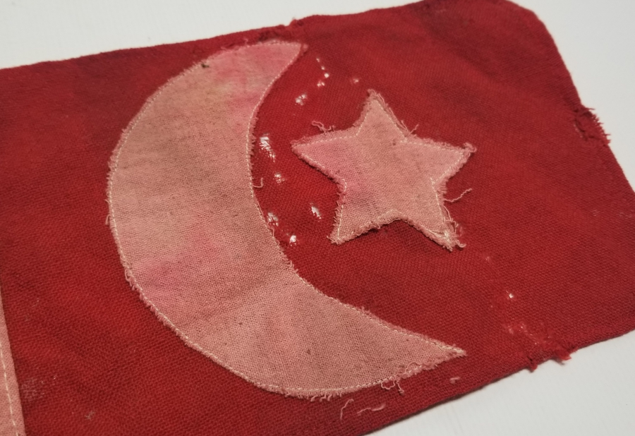 OSMANLI DÖNEMİ ÇOK NADİR GÖĞÜS BAYRAĞI