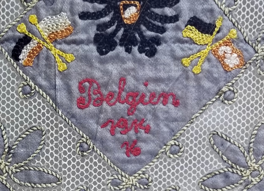 1. DÜNYA SAVAŞI DÖNEMİ İTİLAF DEVLETLERİ EL İŞİ İPEK PANO