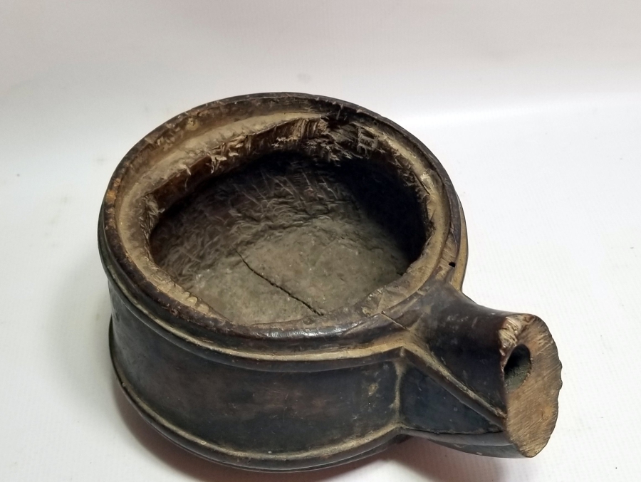 OSMANLI DÖNEMİ NADİR KALE TÜFEĞİ BARUTLUĞU PARÇASI
